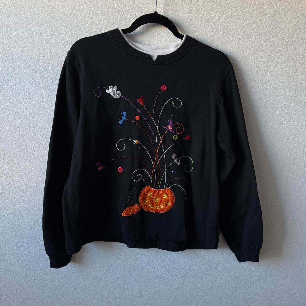 Vintage black halloween crewneck sweatshirt